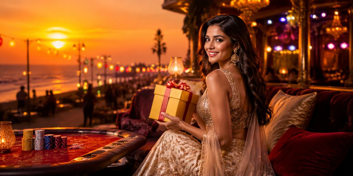 Live casino dealer hosting games for online players